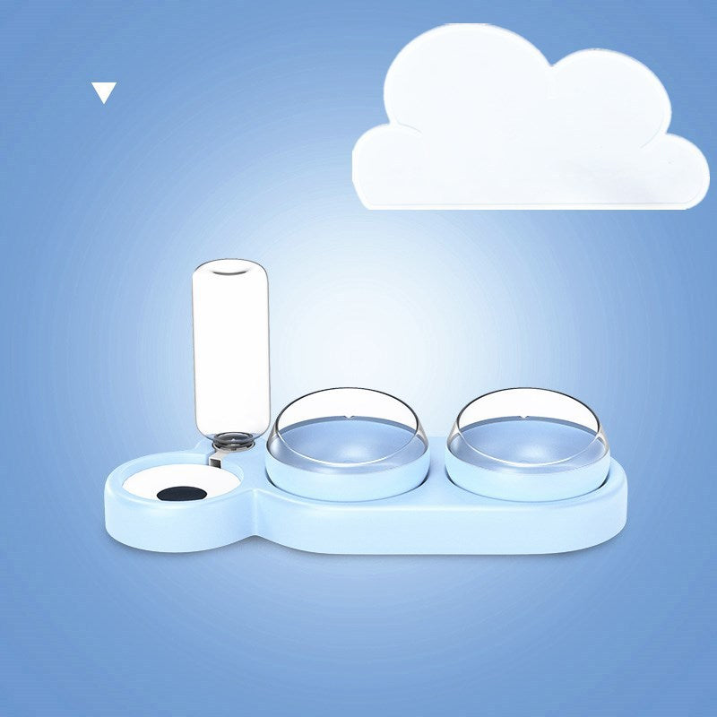 Pet Automatic Feeder Bowl and Water Dispenser