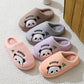 Cute Cartoon Panda Slippers Home Winter Warm Thick-soled Floor Bedroom Slipper Couples House Shoes