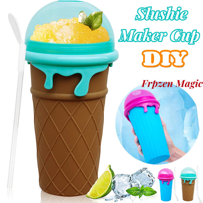 500ml Large Capacity Slushy Cup Summer Squeeze Homemade Juice Water Bottle