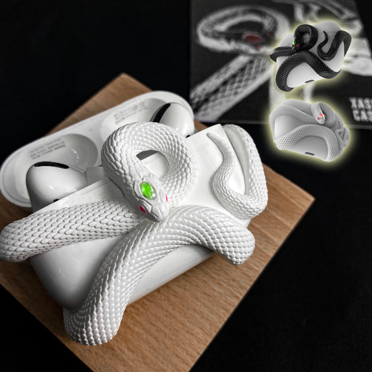 Creative Horrible Snake Wireless Earphone Case