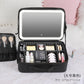 Travel Makeup Bag with LED Mirror