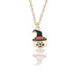 Halloween Oil Drop Pumpkin Cat Necklace