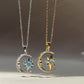 Fashion Jewelry Fashion Moon Star Zircon Pendant Necklace