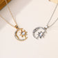 Fashion Jewelry Fashion Moon Star Zircon Pendant Necklace