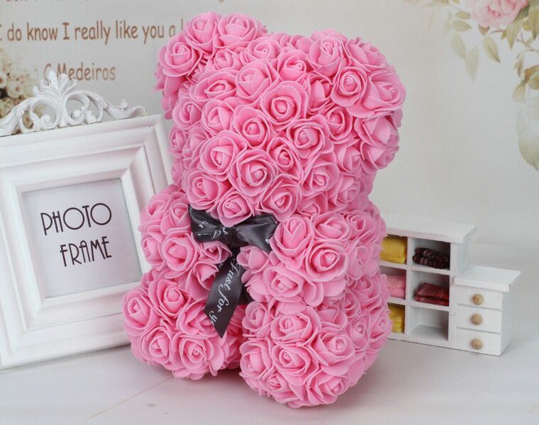 Plush Rose Bear Flower