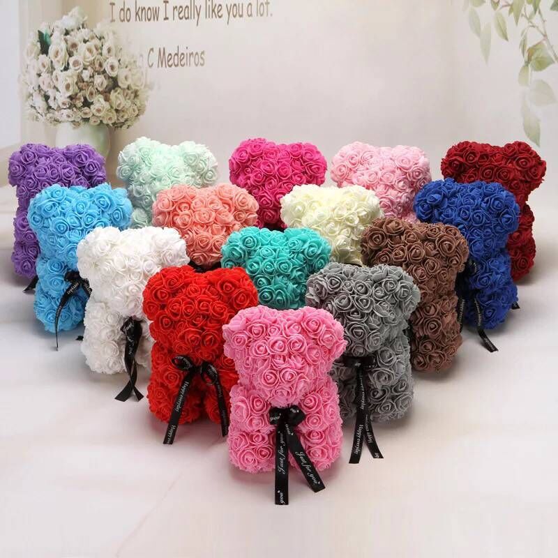 Plush Rose Bear Flower