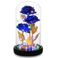 24k Gold-plated Rose Flower Glass Cover