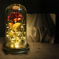 24k Gold-plated Rose Flower Glass Cover
