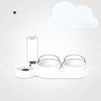 Pet Automatic Feeder Bowl and Water Dispenser